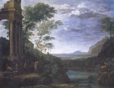 Claude Lorrain Landscape with Ascanius Shooting the Stag (mk17) oil painting image